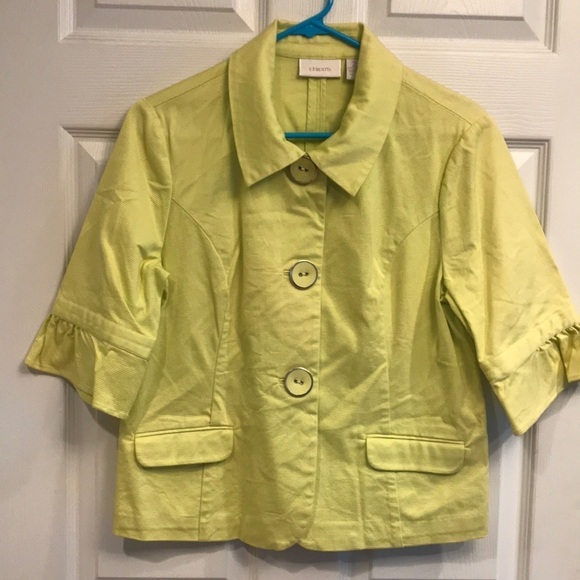 Chico’s size 2 button front lightweight jacket - Picture 1 of 6